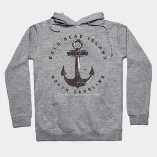 Bald Head Island, NC Summertime Vacationing Big Anchor Hoodie